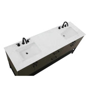 Elegant Kitchen and Bath 72" Double Bathroom Vanity in Mocha Brown by Elegant Lighting – 22" H x 72" W, Wood, Mocha Brown, Model VF60772DMMB