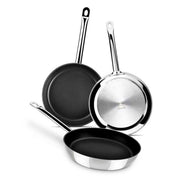 Chef Non-Stick-Fry-pan by Monix – 20cm, 1.4 liters, Stainless Steel, Schwarz, Model M461320