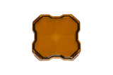 Stage Series LED Rock Light Lens (one) by Diode Dynamics – Diffused, Polycarbonate, Amber, Model DD7472