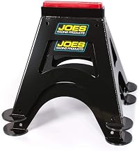 JOES RACING PRODUCTS Jack Stand, 14 in Tall, 7 x 8 in Rectangle Base, Aluminum, Black Powder Coat, Pair, Model Number: 55500-B