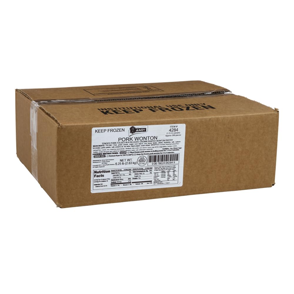 Amoy Pork Wonton by Ajinomoto Windsor – 200 Count (Pack of 1), Pack of 200
