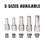 Air-Spade 25-SCFM Nozzle by Guardair – 25 FEET, Steel, Solid, Model HT126