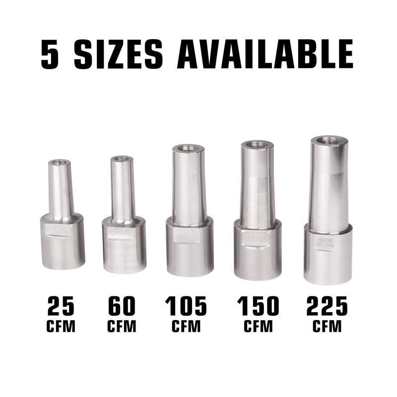 Air-Spade 225-SCFM Nozzle by Guardair – 5.69 INCH, Steel, Model HT127