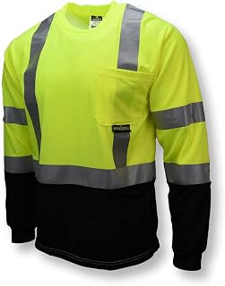 Radians ST21B Type R Class 2 Long Sleeve T-Shirt with Black Bottom and 2" Stretchable Reflective Tape