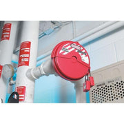Master Lock For 1" - 3" Valve Handle Diameters / Red / 1-3 in. valve diameter Devices