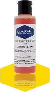 AmeriColor AmeriMist Lemon Yellow Airbrush Food Color, 4.5 oz