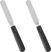 Wilton Icing, 11 inch - Straight Spatula, Black (Pack of 2)