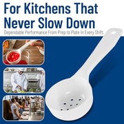 Carlisle FoodService Products 3 Ounces / White / Pack of 1 Cooking Spoons