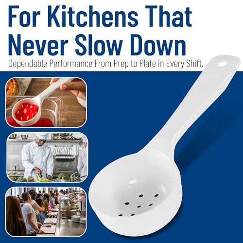 Carlisle FoodService Products 3 Ounces / White / Pack of 1 Cooking Spoons