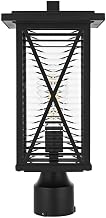Elegant Lighting Jada 16" Outdoor Post Light in Black