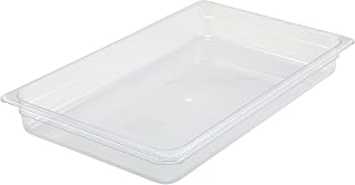 Winco 2-1/2-Inch Pan, Full Size | Dishwasher safe, Shatterproof, Wide temp range, Foodservice, Great for Steam Tables, Buffets and Food Preparation