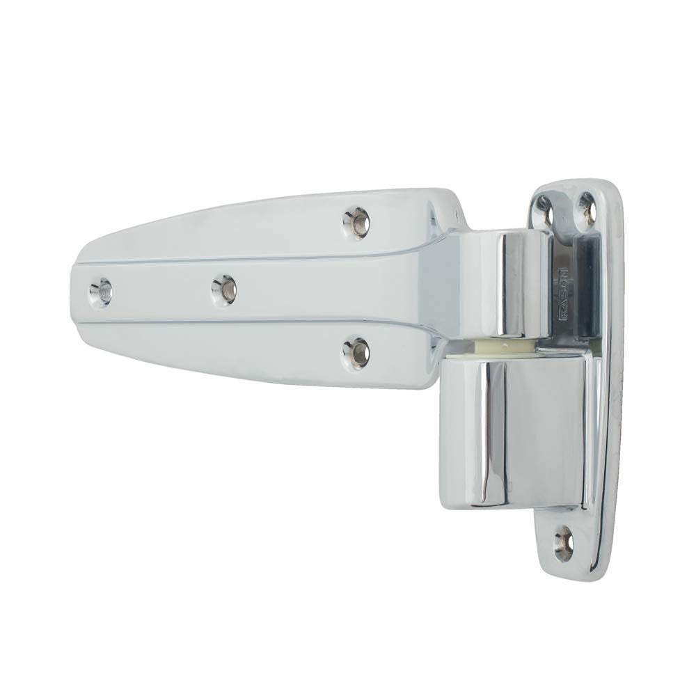 1245 Reversible Cam-Rise Hinge by Kason – Offset: Flush, Nylon, Silver, Model 1245-C000