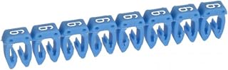 Legrand 38216 Wiring Marker 0.5 to 1.5 mm² No. 6 Blue 18.7 x 6.5 x 3.2 cm