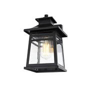 Bambrey One Light Outdoor Wall Sconce Black by Lighting Design – Iron, Black, Model OD352W12BK