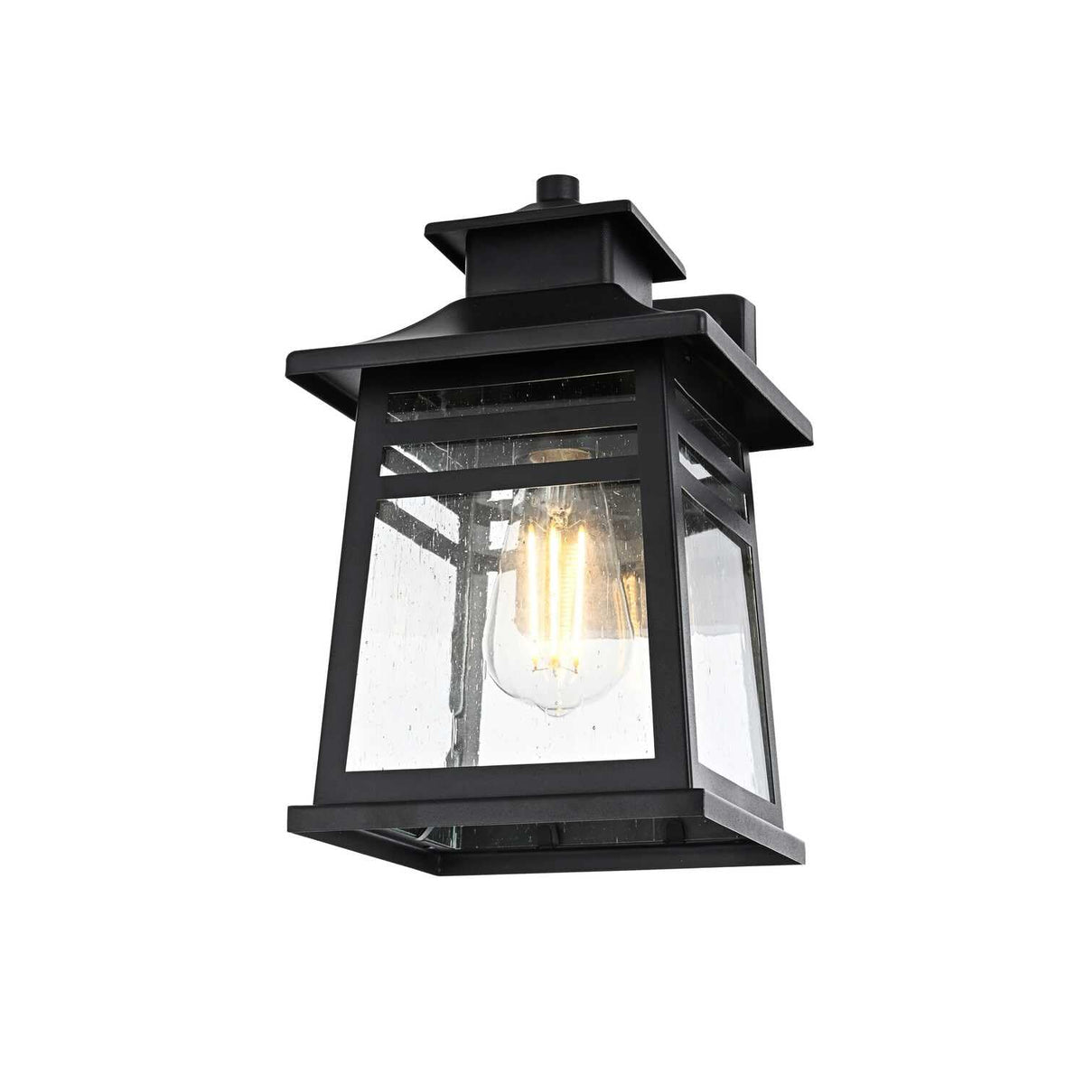 Bambrey One Light Outdoor Wall Sconce Black by Lighting Design – Iron, Black, Model OD352W12BK