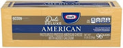 Kraft American Sliced Cheese, 5 Pound, 4 per Case, 96 Slices per Pack, Made from Pasteurized Milk, Trans Fat Free
