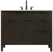 42" Single Bathroom Vanity in Chocolate Oak