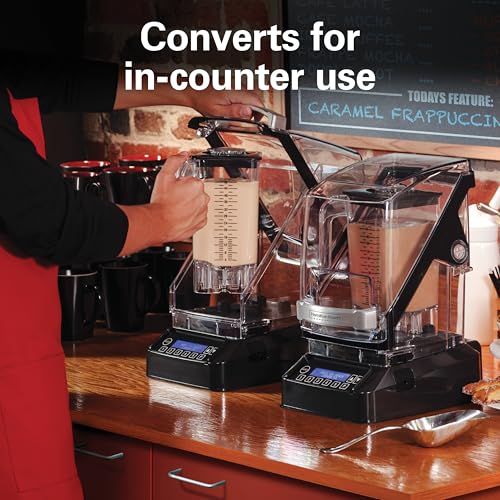 Hamilton Beach Commercial 64 Ounce / 2 Liter / HBH755R / Black/Clear Countertop Blenders