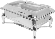 HUBERT Induction Chafer, Full Size 8 4/5 Qt Classic Stainless Steel - 23" L x 18" W x 13" H
