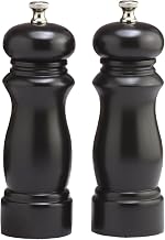 6 Inch Salem Pepper Mill and Salt Mill Set - Ebony - Made in USA