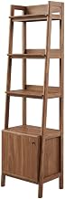Furnifact Walnut Bookshelf with 21-inch Height, Sleek Wood Construction, Modern Design, Sturdy Stand, Stylish Storage Solution for Living Room, Home Office