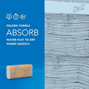 Scott Professional 250 Count (Pack of 16) / White / Multi-Fold Towels 9.2” x 9.4” Paper Towels