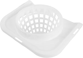 Mop Bucket Inner Basket Plastic Colander Insert for Efficient Draining | White Replacement Accessory, Universal Fit, Splash Reduction Design, Easy Replacement