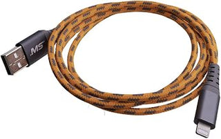 MobileSpec MBSHV0423 Hi-Visibility 4 Foot Lightning(R) to USB-A Cable - Orange