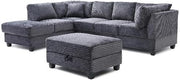 Glory Furniture Perth G00235B-SC Sectional Gray