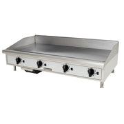 48" Manual Control Gas Griddle by Toastmaster – Alloy Steel, Silver, Model TMGM48