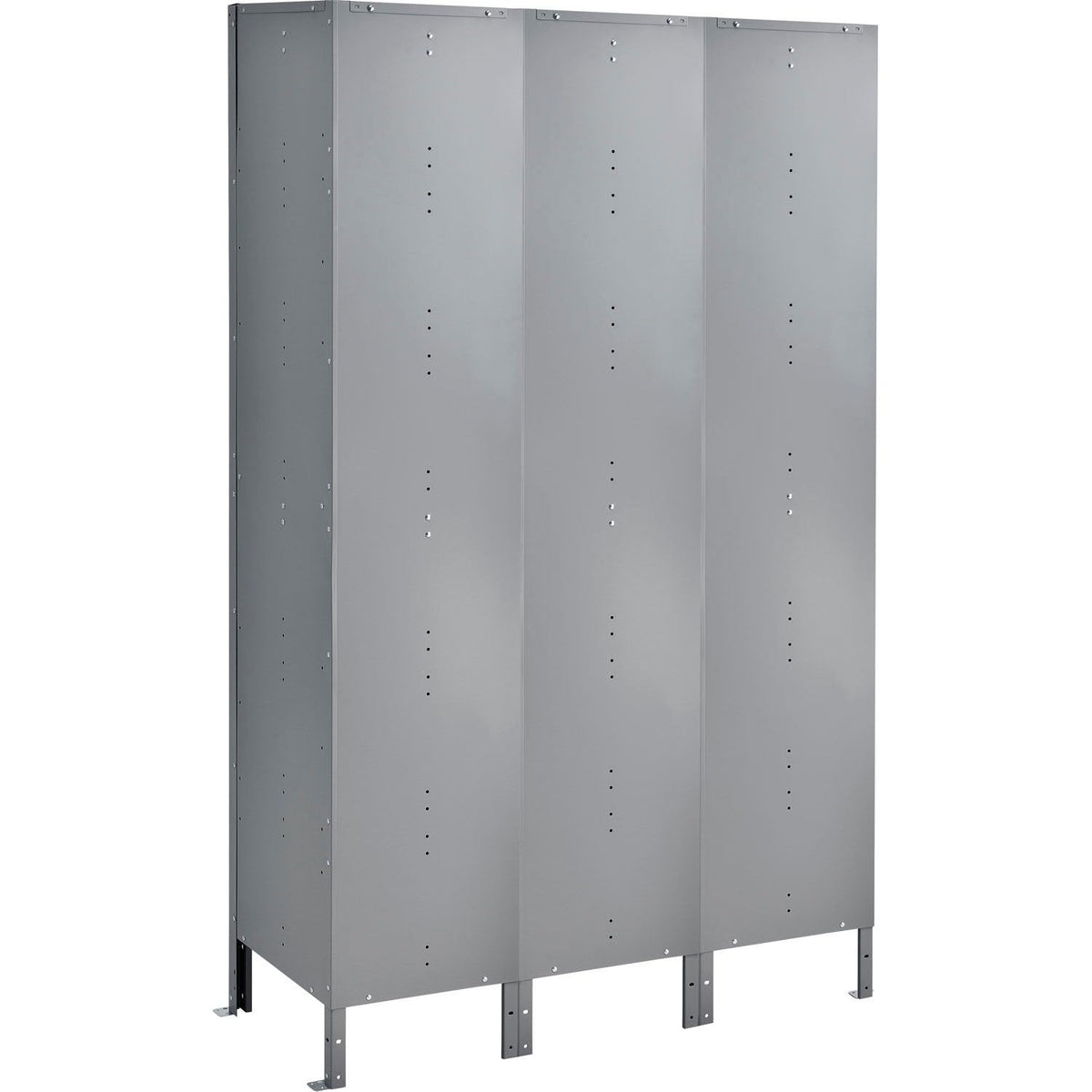 Global Industrial 2-Tier 6 Door Locker – 15" Wx18 Dx36 H, Gray, Assembled