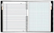 BLUELINE A44C81 NotePro Quad Ruled Notebook, 9-1/4 x 7-1/4, White, 96 Sheets
