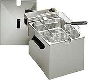 Equipex RF8SP Sodir-Roller Single Electric Grill Fryer with Night Cover, Stainless Steel, 208/240v,Silver