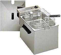 Equipex RF8SP Sodir-Roller Single Electric Grill Fryer with Night Cover, Stainless Steel, 208/240v,Silver