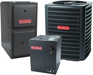 Goodman 4 Ton 14.5 SEER2 96% AFUE 100,000 BTU Low NOx R-32 Air Conditioner & Gas Furnace System (GLXS5BA4810, CAPTA6030C3, GD9S961005CN)