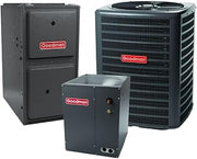 Goodman 3.5 Ton 15.2 SEER2 96% AFUE 80,000 BTU Ultra-Low NOx R-32 Air Conditioner & Gas Furnace System (GLXS5BA4210, CAPTA6030C3, GR9S960805CU)