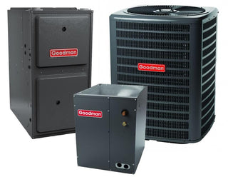 4 Ton 15.2 SEER2 96% AFUE by Goodman – 4 tons, Gray, Pack of 3