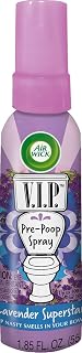 Air Wick V.I.P. Pre-Poop Spray, Toilet Perfume Lavender Superstar, 1.85 Oz