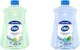 Dial Complete Antibacterial Foaming Hand Soap Refill, Spring Water, 52 fl oz & Antibacterial Foaming Hand Soap Refill, Fresh Pear, 52 fl oz