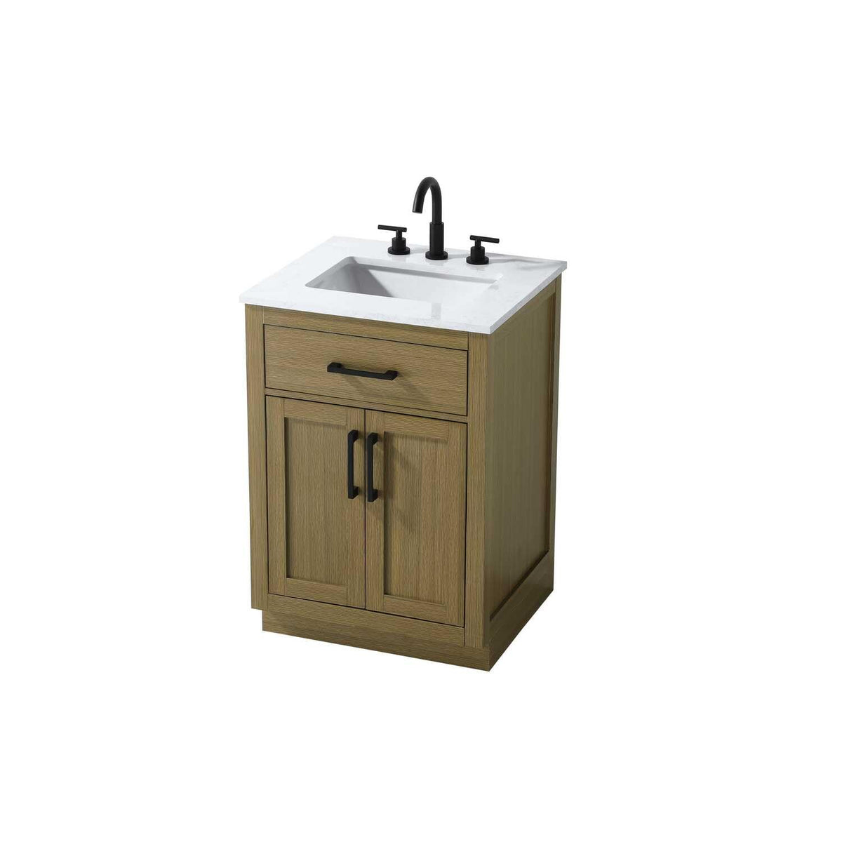 Alden Bathroom Vanity Chestnut Brown by Lighting Design – Wood, Chestnut Brown, Model VF29724MCB