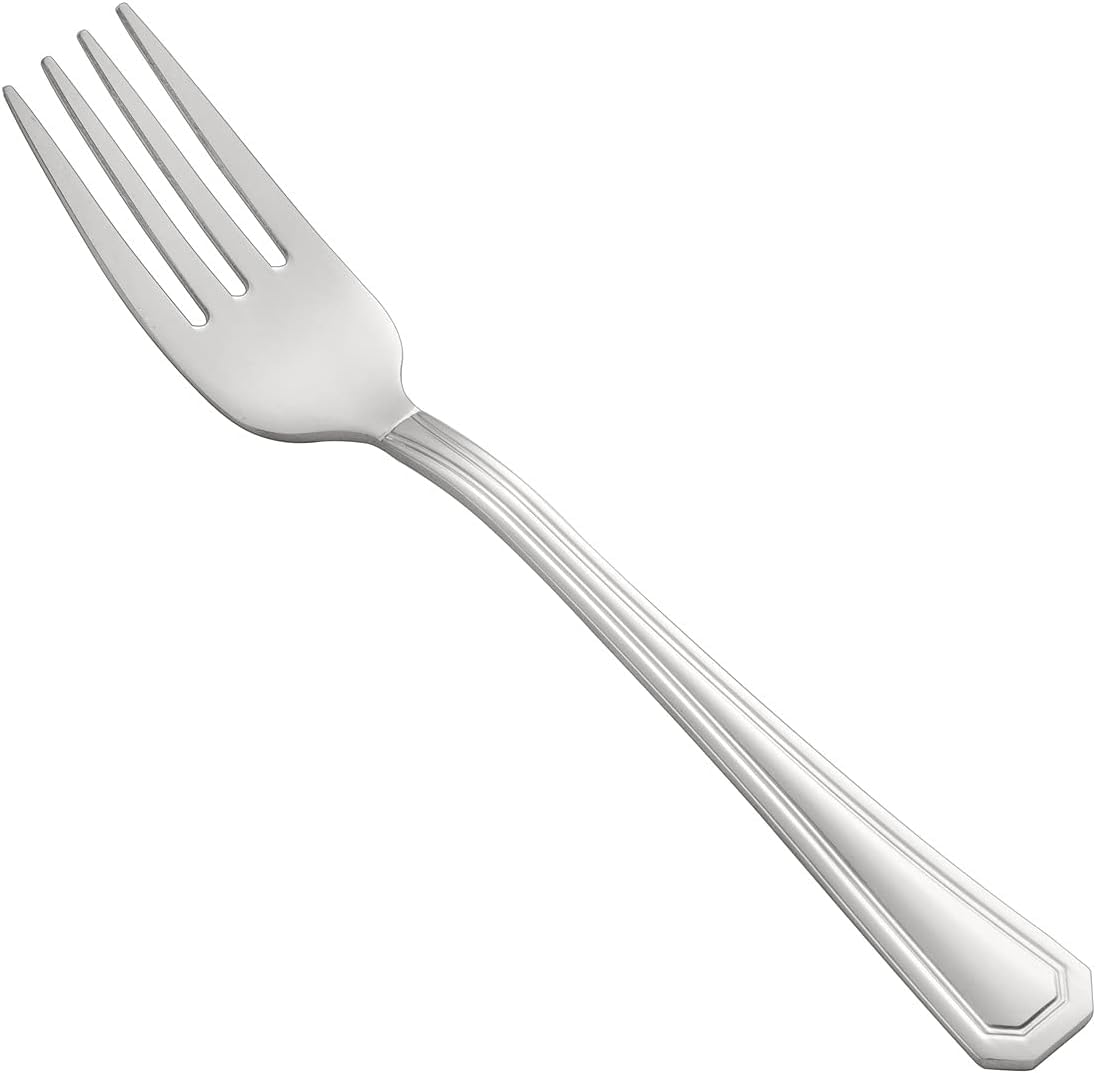 CAC Stainless Lux 18/8 Stainless Steel Extra Heavyweight Dinner Fork 6 7/8" by CAC China – 6 7/8", Stainless Steel, Silver, Pack of 12, Model 8006-06