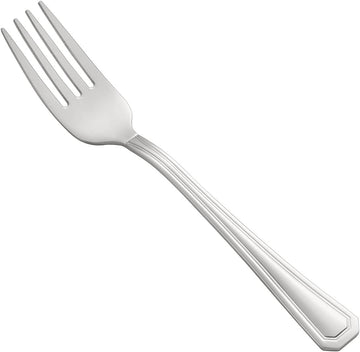 CAC Stainless Lux 18/8 Stainless Steel Extra Heavyweight Dinner Fork 6 7/8" by CAC China – 6 7/8", Stainless Steel, Silver, Pack of 12, Model 8006-06