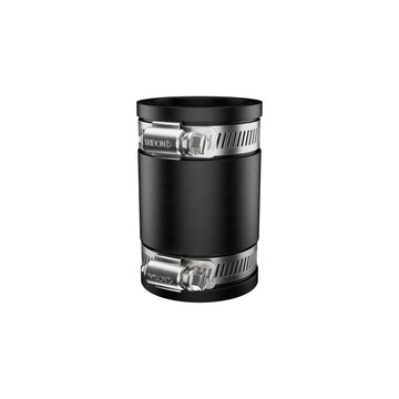 1-1/4 In. Plastic to Plastic PVC Coupling - 1 Each by Fernco – 1.25" X 1.25", Polyvinyl Chloride, Black, Model P1056-125