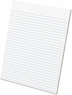 Ampad Evidence Glue Top 8-1/2 x 11 Pads, Wide Rule, White, 50 Sheets Per Pad, 12 Pack (21-112)