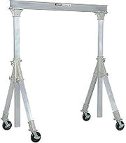Global Industrial Adjustable Height Aluminum Gantry Crane, 9'8"W x 9'6-12'H, 2000 Lb. Cap.