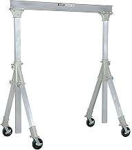 Global Industrial Adjustable Height Aluminum Gantry Crane, 9'8"W x 9'6-12'H, 2000 Lb. Cap.
