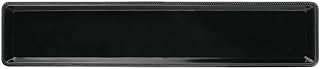 Elite Global Solutions M3062-B Black Melamine Beaded Edge Tray - 30"L x 6"W x 2"H