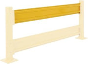 Global Industrial Protective Rail Barrier 8 Ft. Rail, Brackets Sold Separately