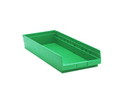 QUANTUM STORAGE SYSTEMS Green / 24L x 12W x 4H / Economy 4" Shelf Bins Open Storage Bins