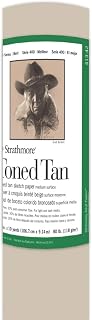 Strathmore 400 Series Toned Sketch Roll, 80 lb. Paper, 42 inch X 10 Yard Roll, Tan (413-42)
